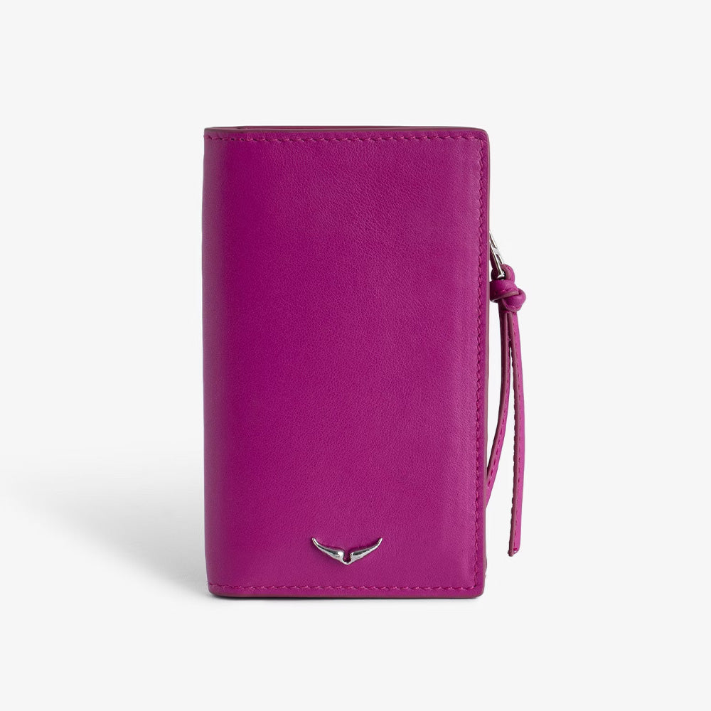 Zadig & Voltaire Porte Carte Compact Eternal Fuschia