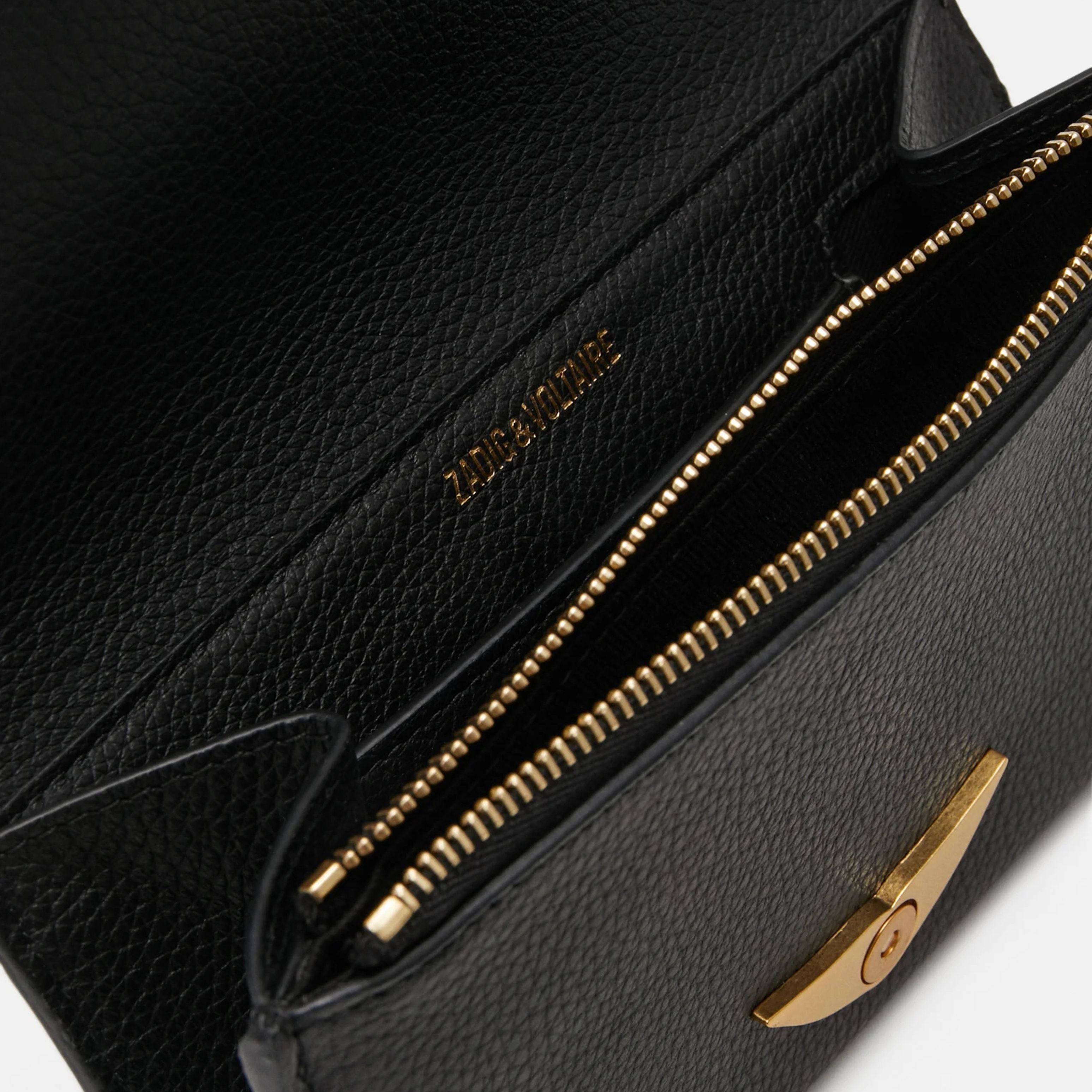 Zadig & Voltaire Porte Feuille Borderline Noir