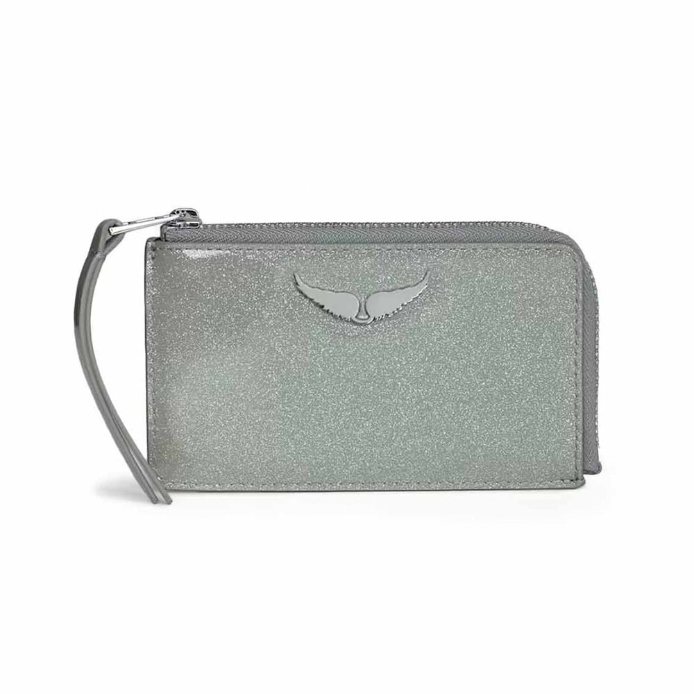 Zadig & Voltaire Porte Feuille Compagnon Infinity Silver